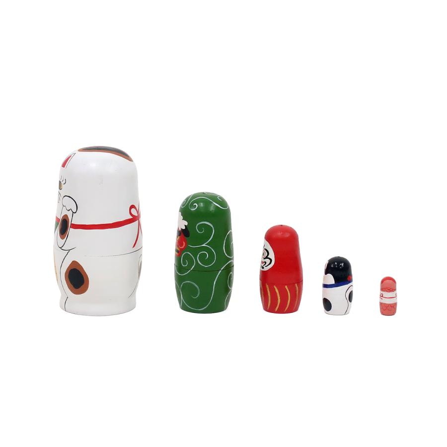 Creer 人形 だるま 招き猫 犬張子 縁起物 木製 日本の縁起物 木製