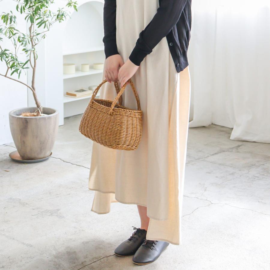 ikot ベージュ オーバル型 かごバッグ ikot ベージュ オーバル型 かごバッグ ikot ベージュオーバル型カゴ