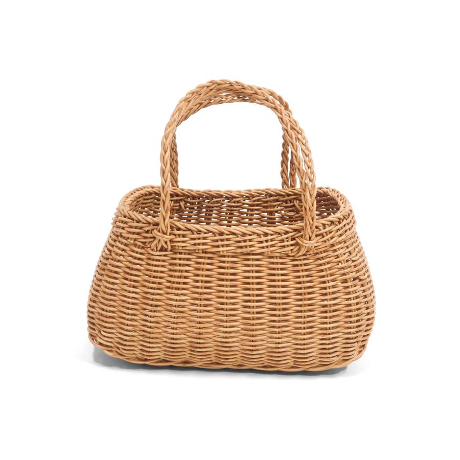 かごバッグ オーバルバッグ PPバッグ PPラタン バッグ 雨の日 耐水