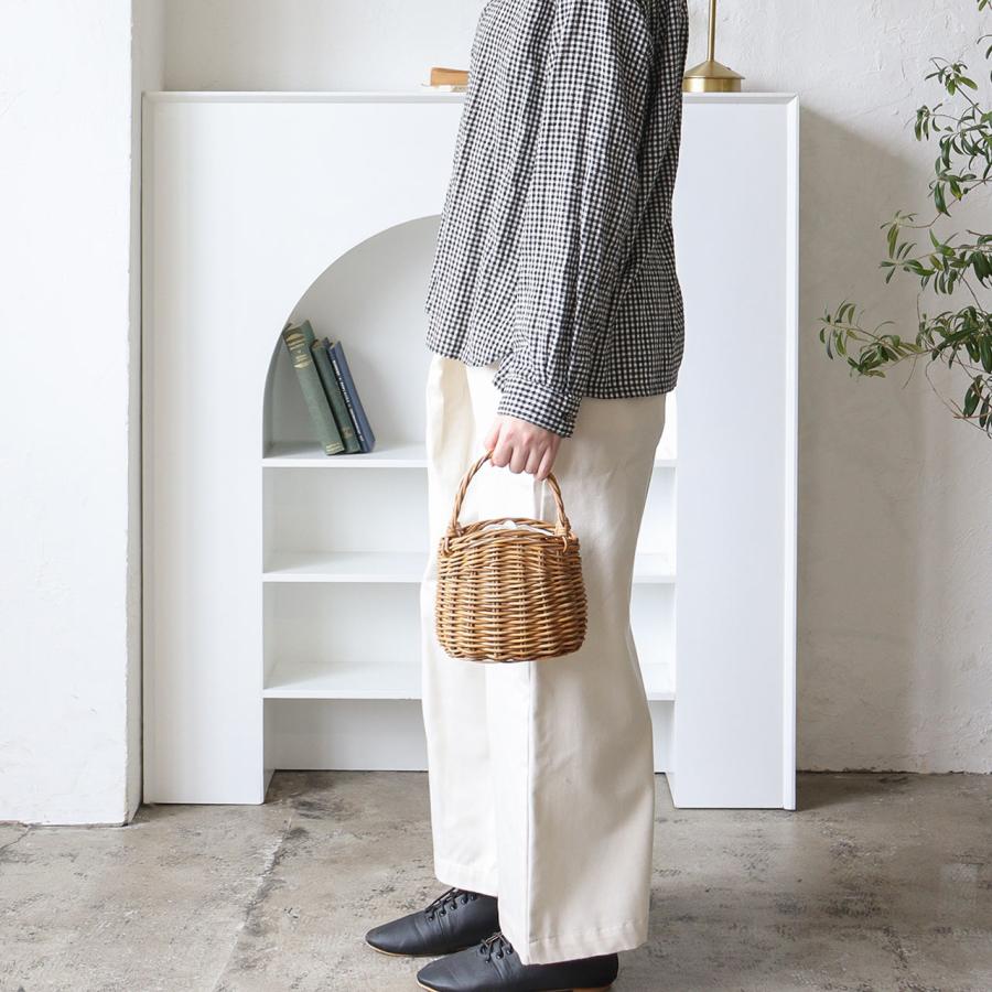かごバッグ ミニバッグ ハンドバッグ バスケット 藤 皮付きラタン 持ち