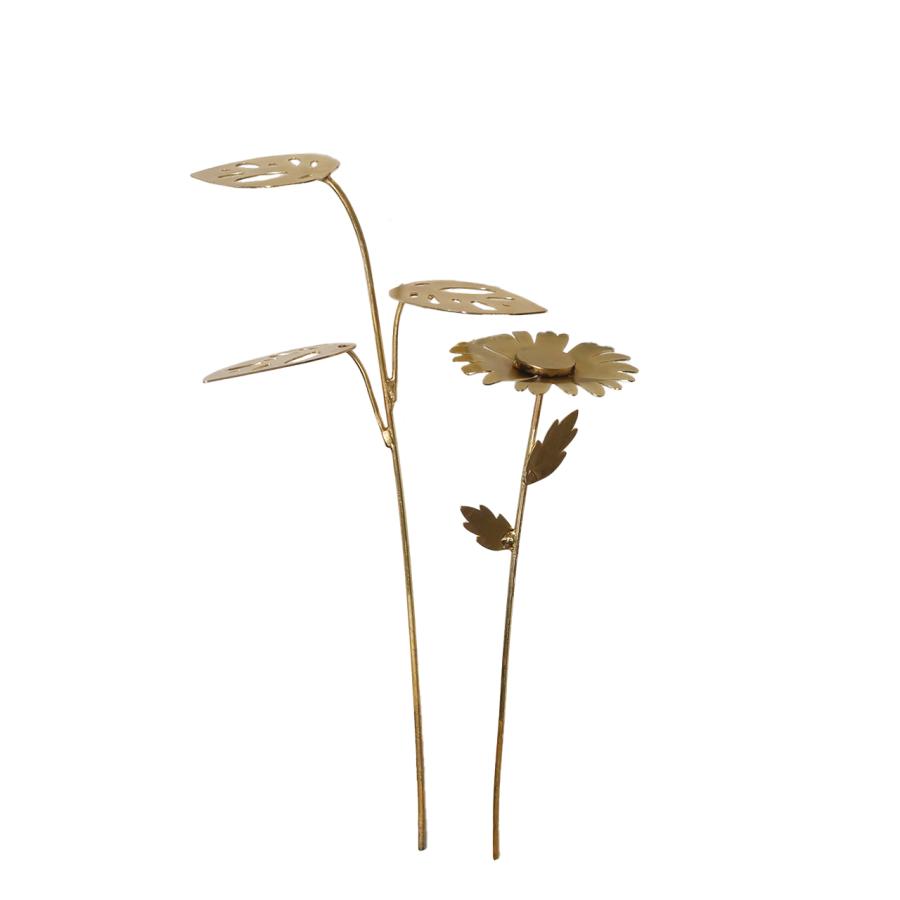 公式 アートフラワー フラワー 2本セット 花 植物 かすみ草 オリーブ