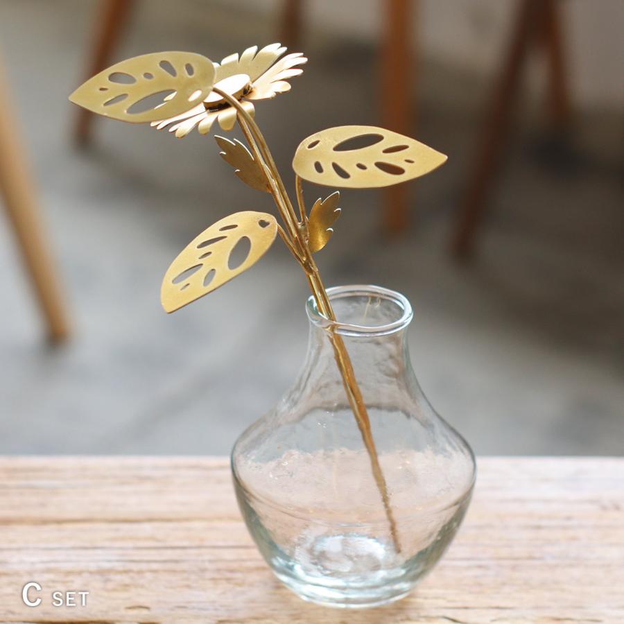 公式 アートフラワー フラワー 2本セット 花 植物 かすみ草 オリーブ