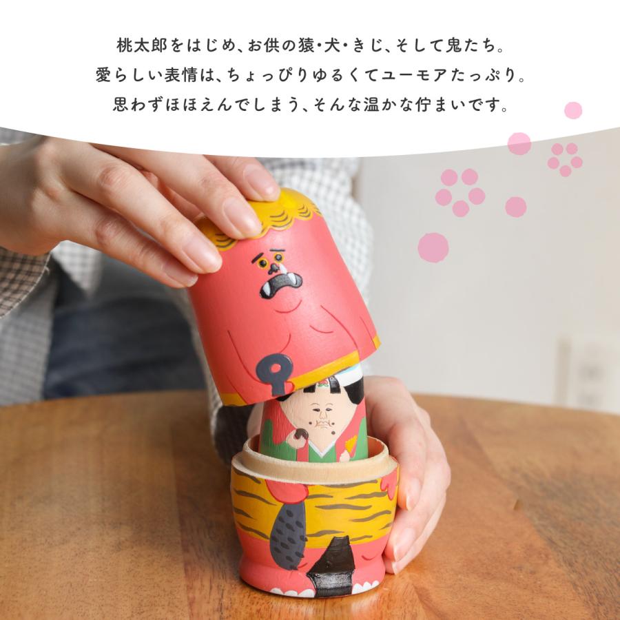 Creer 公式 マトリョーシカ 人形 桃太郎 ももたろう おとぎ話 日本