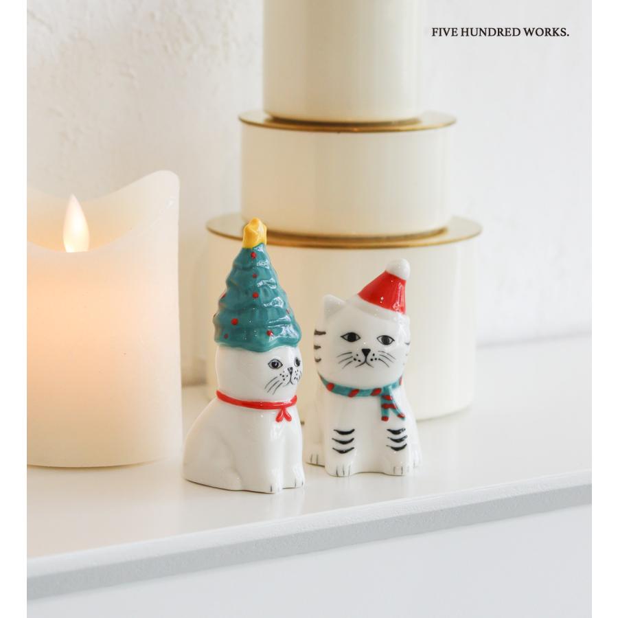 Creer 猫 ねこ ネコ クリスマス ツリー サンタ クリスマスツリー 玄関