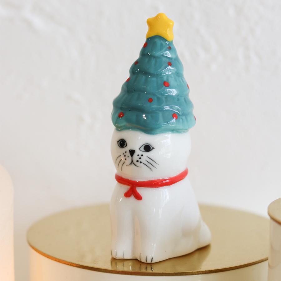 Creer 猫 ねこ ネコ クリスマス ツリー サンタ クリスマスツリー 玄関