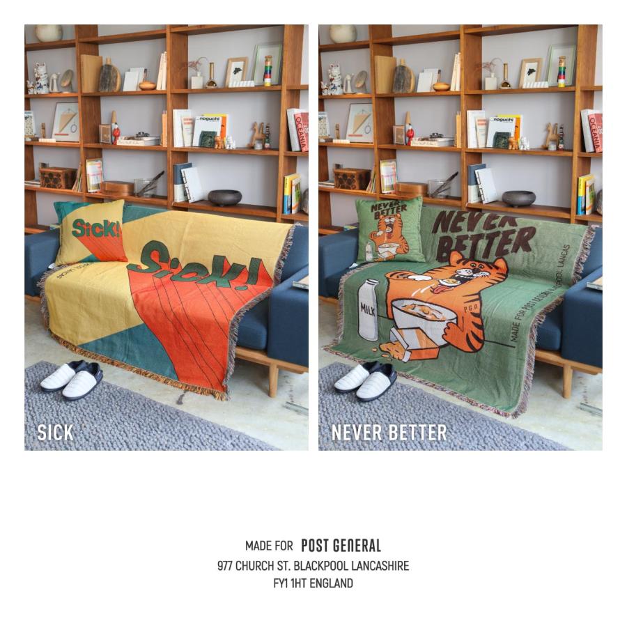 クッションカバー 45×45cm ジャガード 洗える オールシーズン インテリア クマ タイガー 公式 ポストジェネラル トゥーゴークッションカバー / 再入荷 / | POST GENERAL | 09