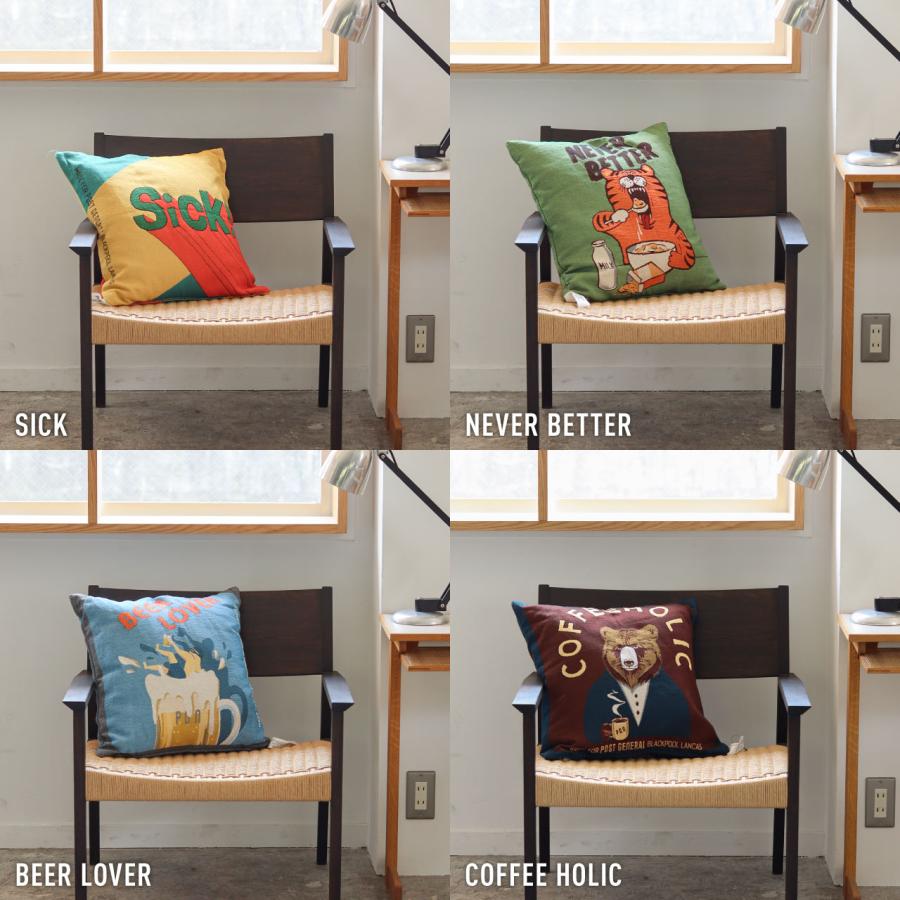 クッションカバー 45×45cm ジャガード 洗える オールシーズン インテリア クマ タイガー 公式 ポストジェネラル トゥーゴークッションカバー / 再入荷 / | POST GENERAL | 11