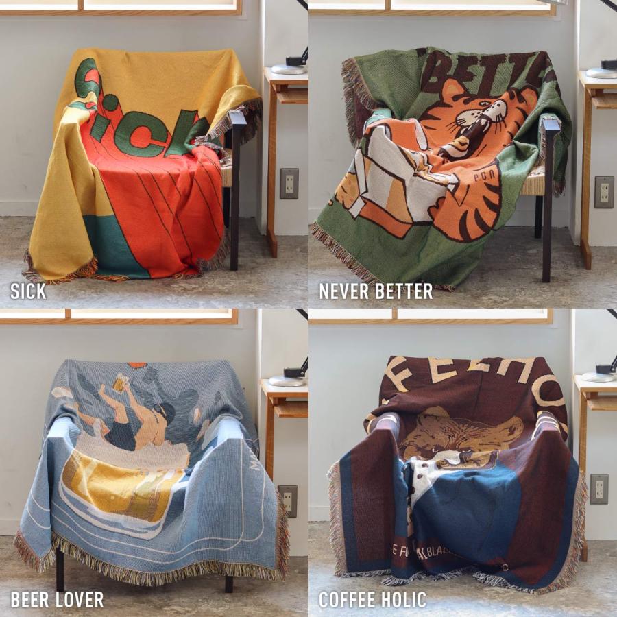 POST GENERAL スローケット ブランケット ひざ掛け ベッドカバー