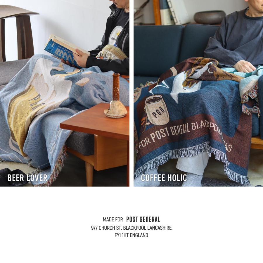 POST GENERAL スローケット ブランケット ひざ掛け ベッドカバー
