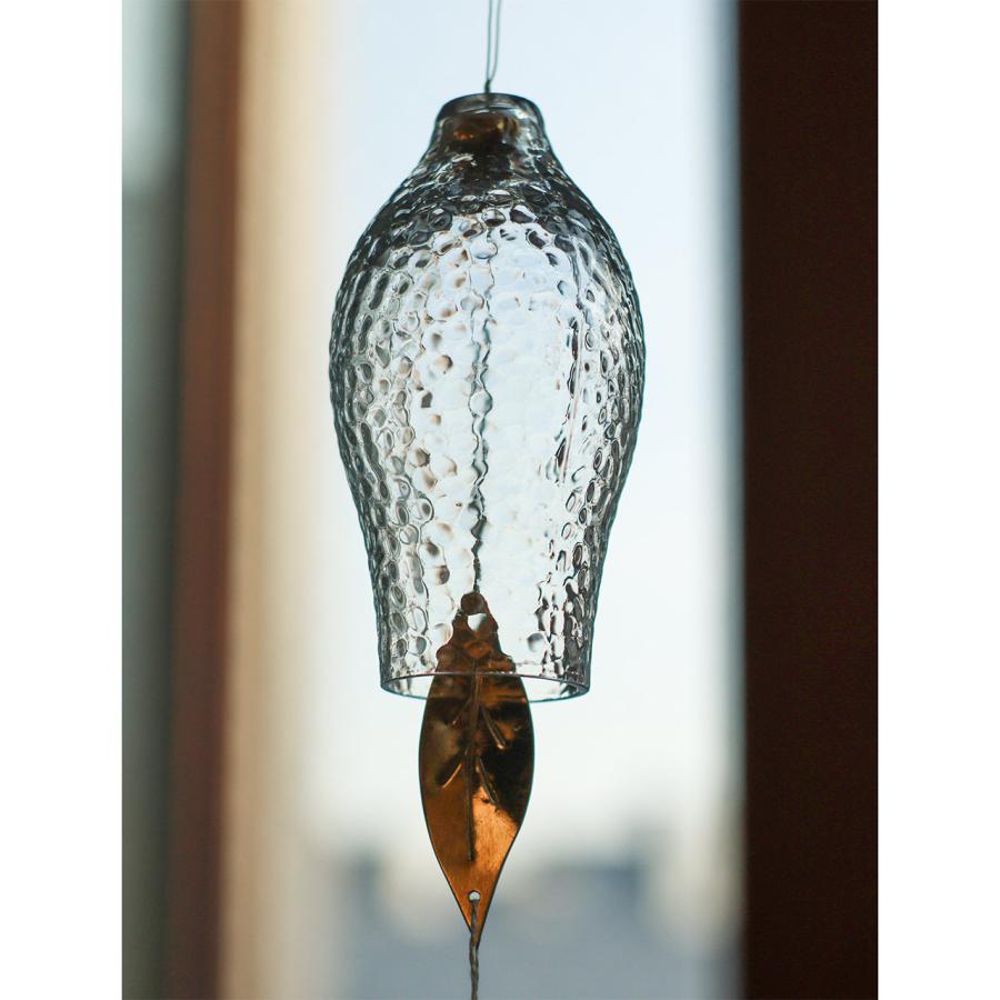 Creer 風鈴 ふうりん ガラス 夏 涼 真鍮 透明 癒し ハンドメイド