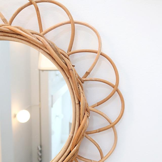 THE AROROG 鏡 壁掛け ウォールミラー ラタン おしゃれ 公式