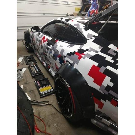 オーバーフェンダー 120mm 汎用 エアロ 左右2枚セット ABS 付属品有