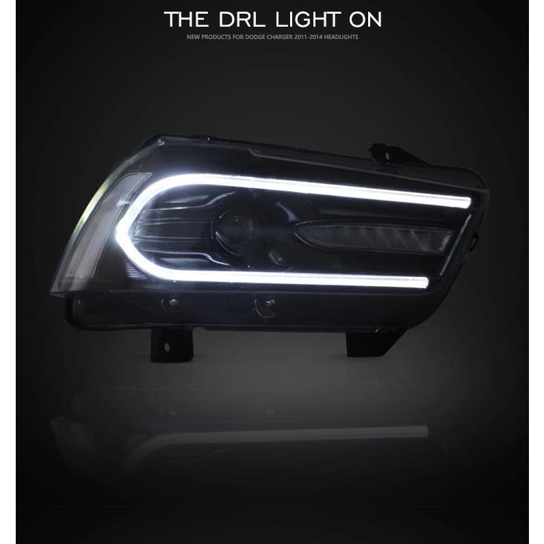 ダッジ ヘッドライト チャージャー LD '11-'14 LED クリア AKD ダッジ ヘッドライト チャージャー LD '11-'14 LED クリア AKD