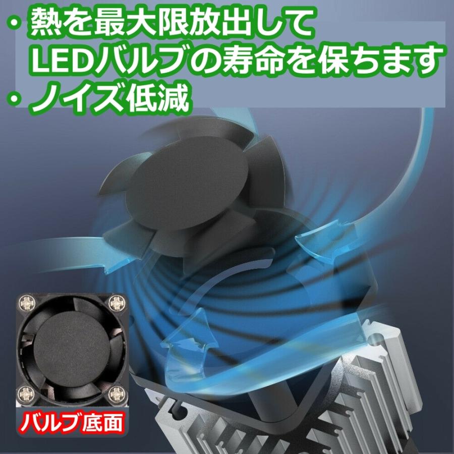 ヘッドライトバルブ ハイビーム エクストレイル X-TRAIL T32 日産 H25.12〜 4面 LED H9 6000K 30000lm SPEVERT製｜510supply2｜08