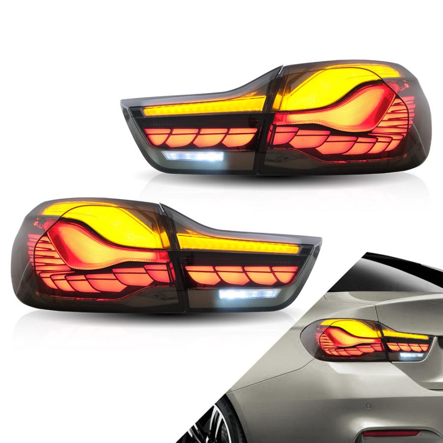  F32 4シリーズ　テールランプ　シーケンシャルウィンカー　スモーク BMW LED テールライト 4シリーズ M4 F32 F33 F36 F82 F83 BMW