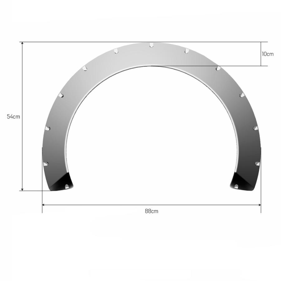 オーバーフェンダー ロードスター NA6CE 70mm ABS製 Glider 付属品有 マツダ Clinched｜510supply2｜05