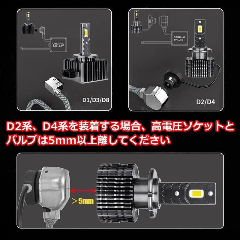 HID変換 LEDヘッドライトバルブ ロービーム ワゴンR スティングレー MH22S MH23S  スズキ H19.2〜H24.8 D2S 6500K 35000lm｜510supply2｜09