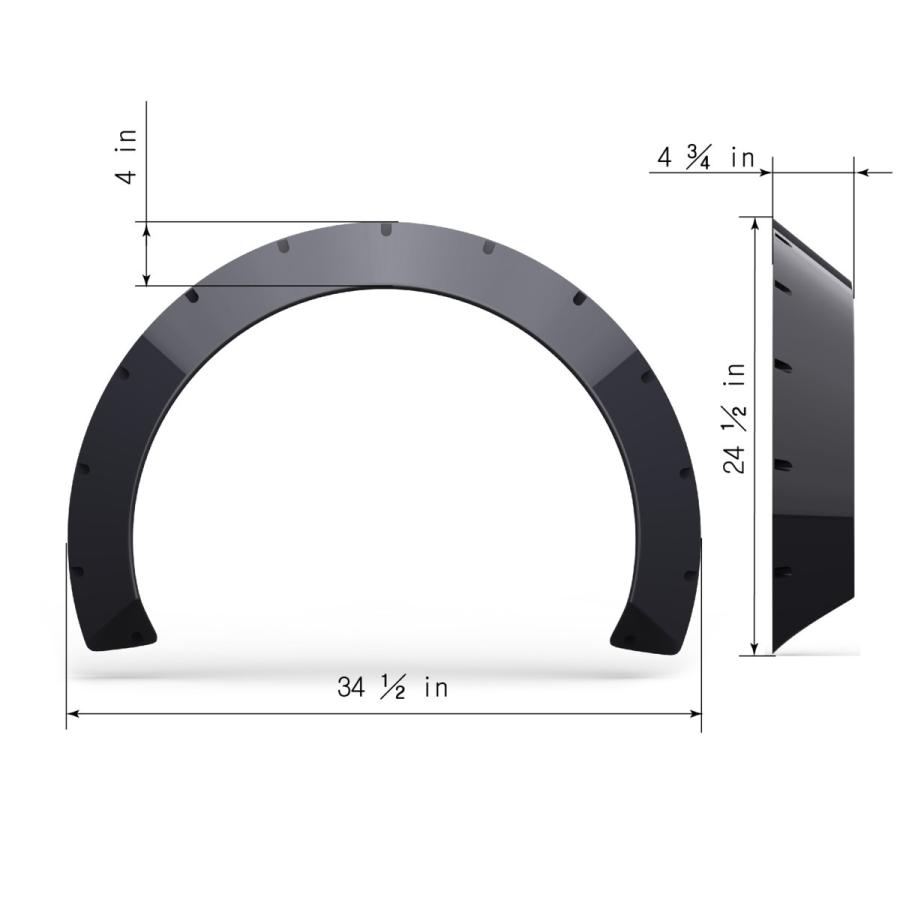 オーバーフェンダー フォレスター SH5 120mm ABS製 Glider 付属品有 スバル Clinched｜510supply2｜04