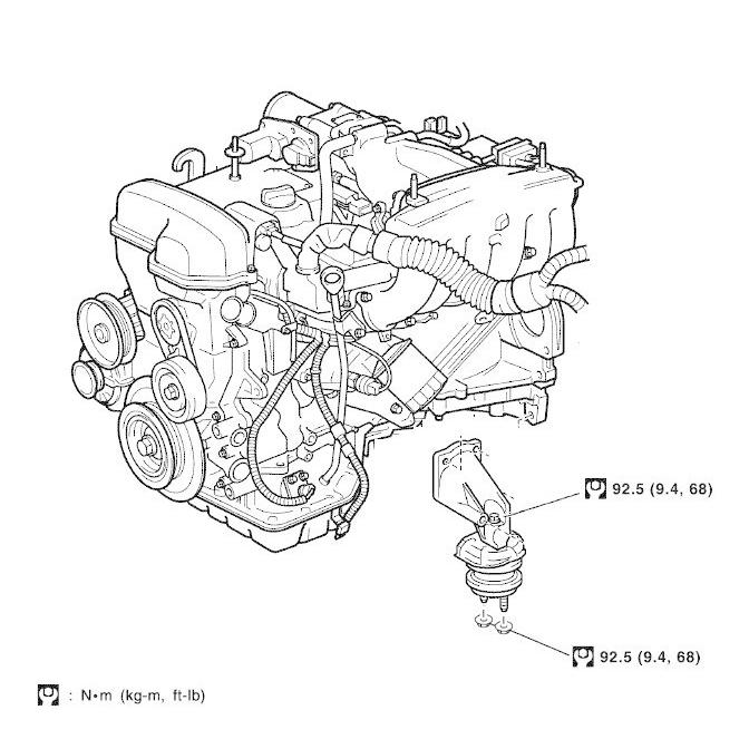 2JZ エンジン マウント ブラケット