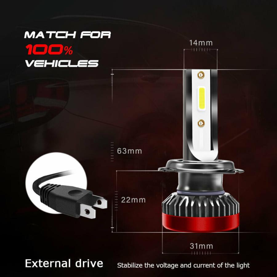 ヘッドライトバルブ BMW 3シリーズ E92 E93 LED ハイビーム H18.9~H22.4 HID仕様 H7 6000K 20000LM SPEVERT｜510supply2｜03