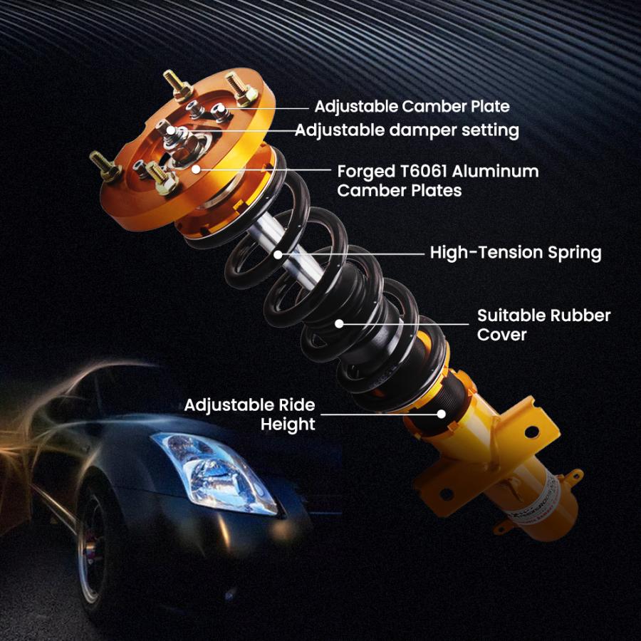 BMW 車高調 フォード マスタング サスペンション 05-14 全長調整式 24