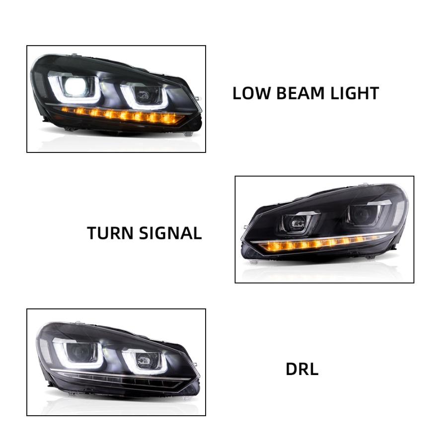 フォルクスワーゲン（Volkswagen） LED ヘッドライト ゴルフ 6 5K