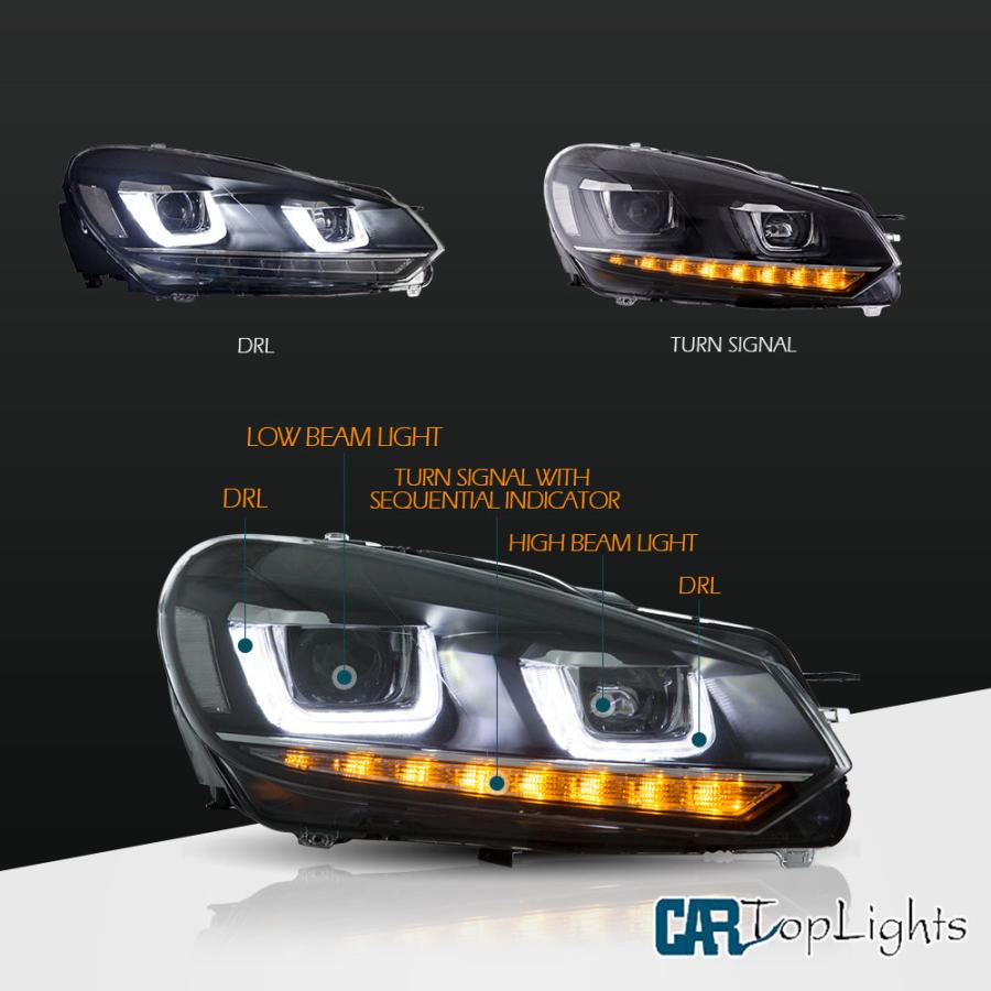 フォルクスワーゲン（Volkswagen） LED ヘッドライト ゴルフ 6 5K