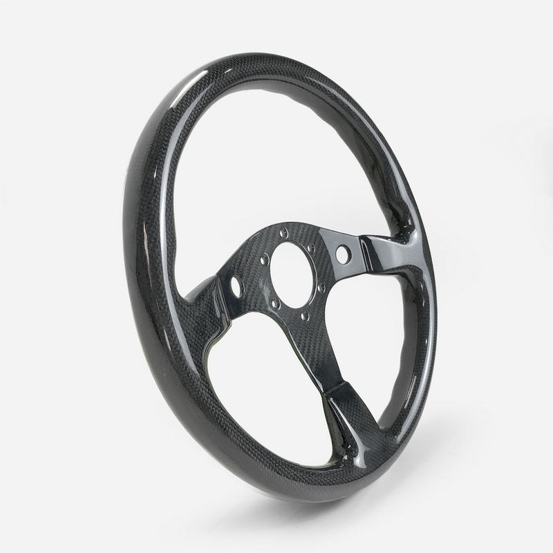 マツダ ステアリング RX-7 FC3S FD3S CFRP ドライカーボン製 マツダ ステアリング RX-7 FC3S FD3S CFRP ドライカーボン製