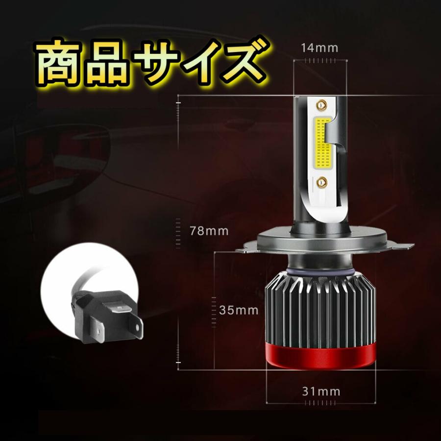 ヘッドライト ロービームバルブ LED H4 モコ MG33S 日産 H23.2〜H28.5 20000lm SPEVERT｜510supply2｜04