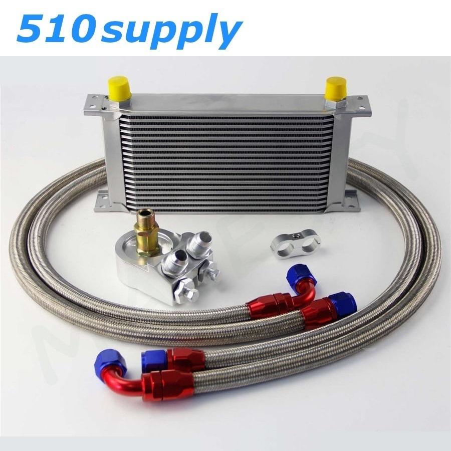 オイルクーラー 19段9インチホース付き