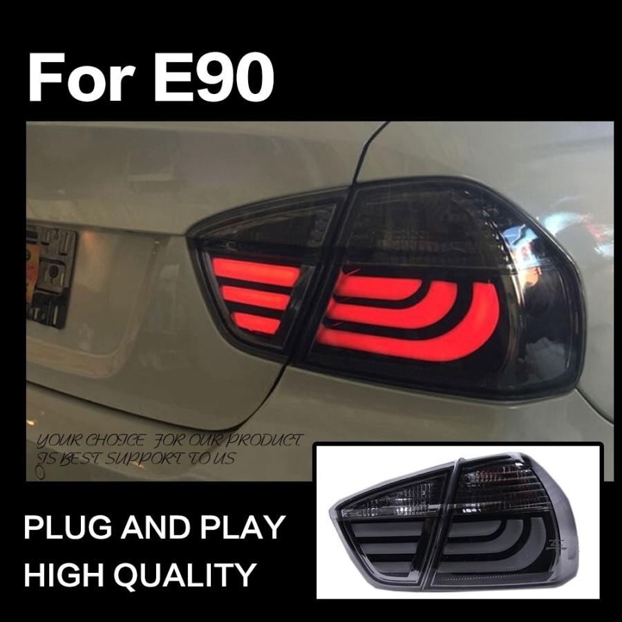 テールライト BMW E90 3シリーズ テールランプ LED TYPE-C レッド AKD