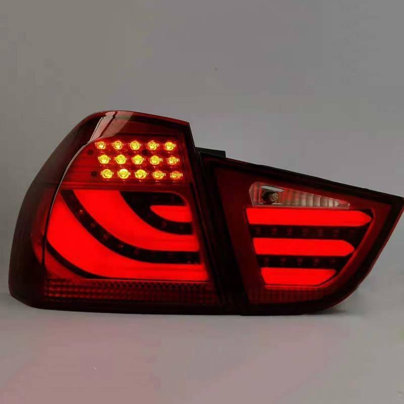 テールライト BMW E90 3シリーズ テールランプ LED TYPE-C レッド AKD_4