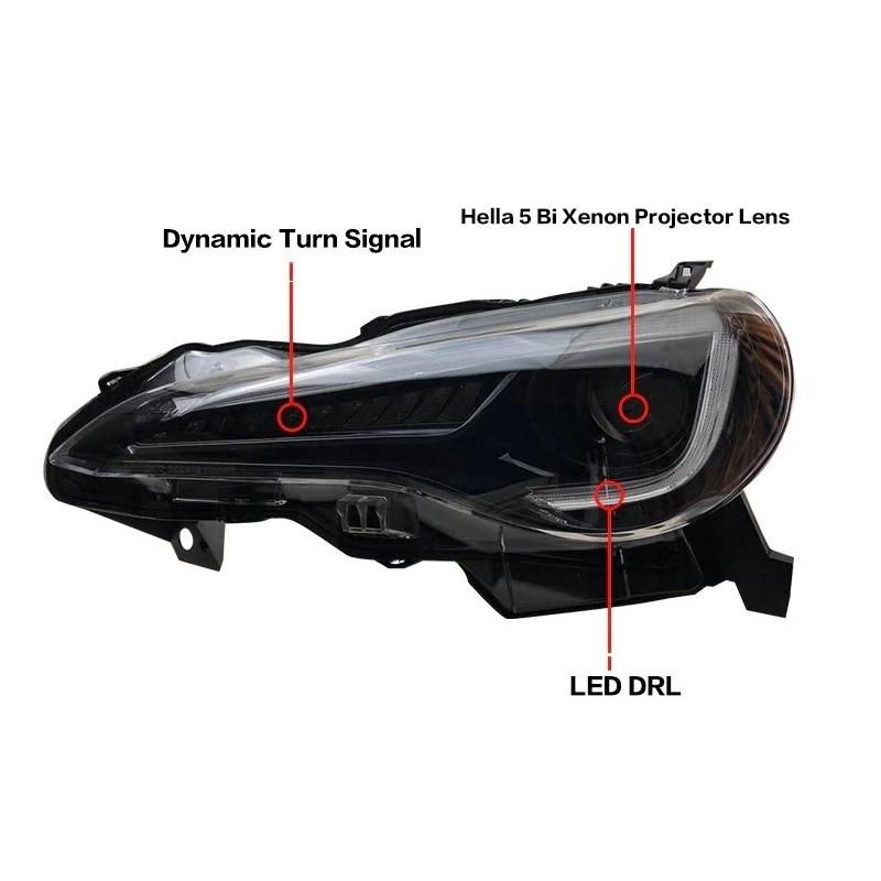 トヨタ（TOYOTA） ヘッドライト 86 ZN6 LED シーケンシャルウィンカー