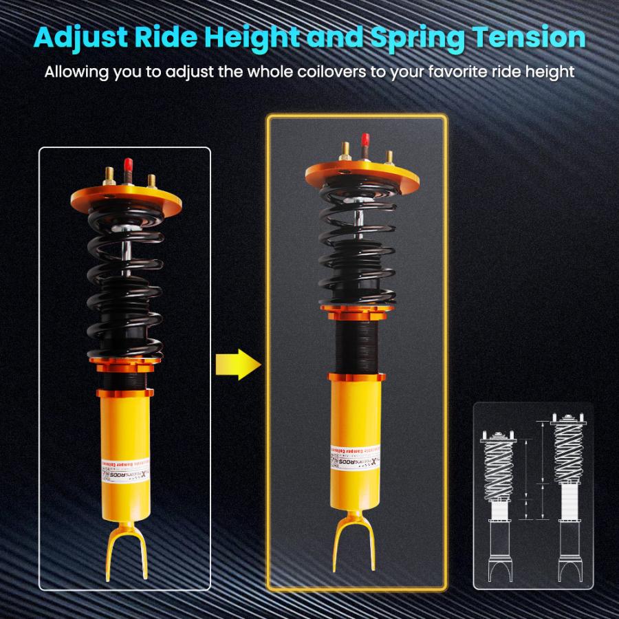 ホンダ（HONDA） 車高調 アコード CB CD サスペンション 90-97 全長