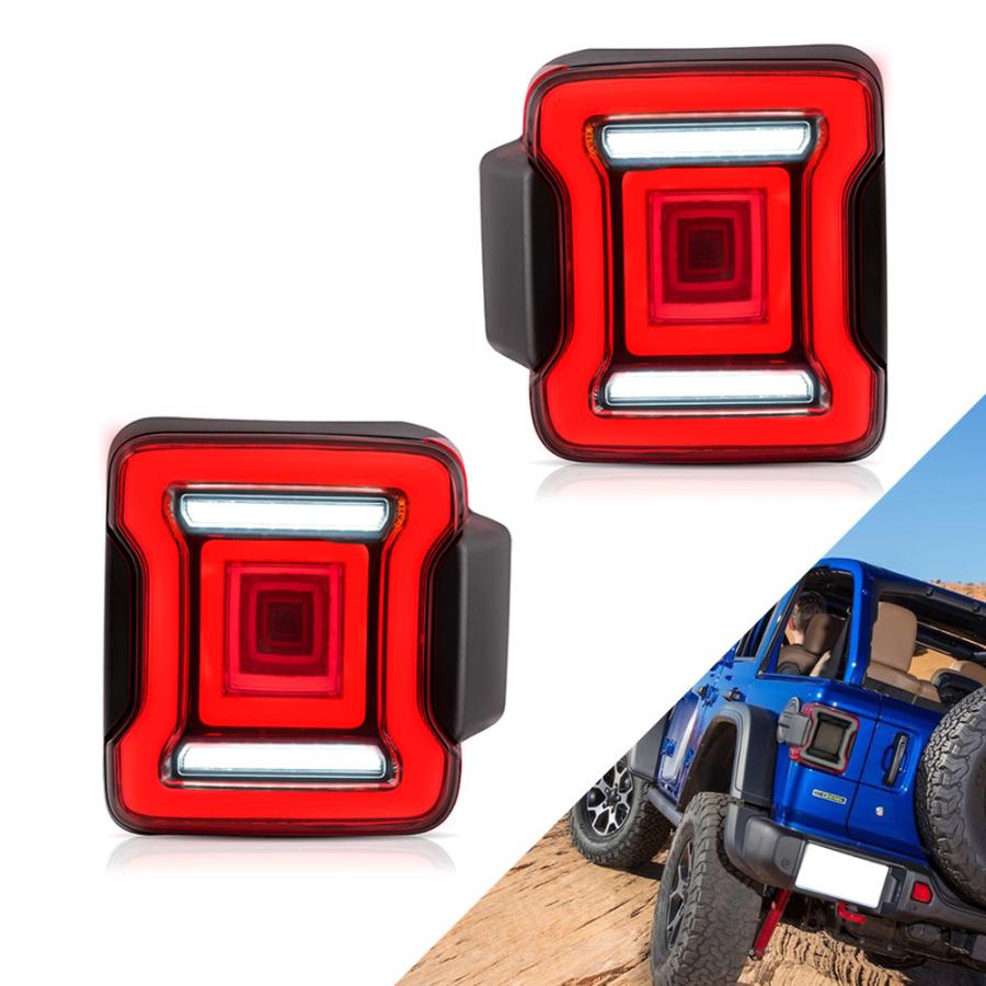 Jeep（ジープ） LED テールライト ラングラー JL レッド VLAND