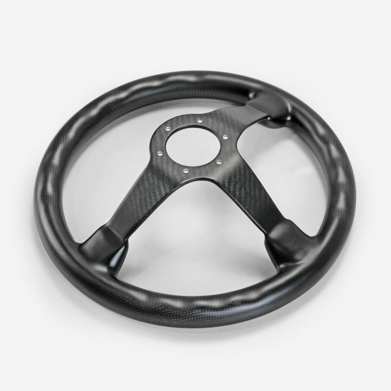 ドライカーボンステアリング ディープTYPE 超軽量 ドライカーボンステアリング ブラック ディープTYPE 超軽量 社外