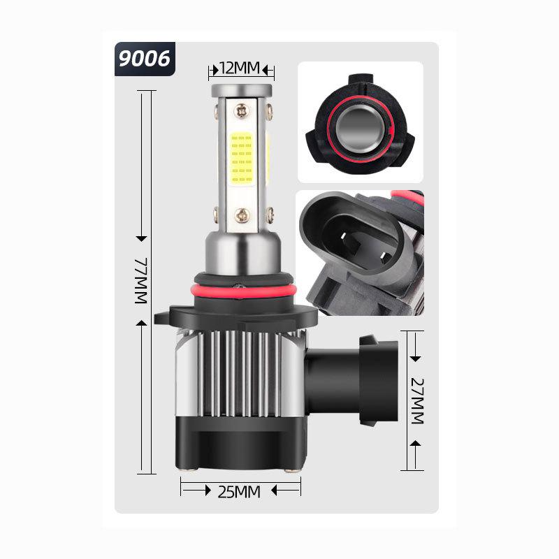 フォグランプバルブ ハリアー 10系 トヨタ 4面 LED 9006(HB4) 6000K 30000lm SPEVERT製｜510supply2｜02