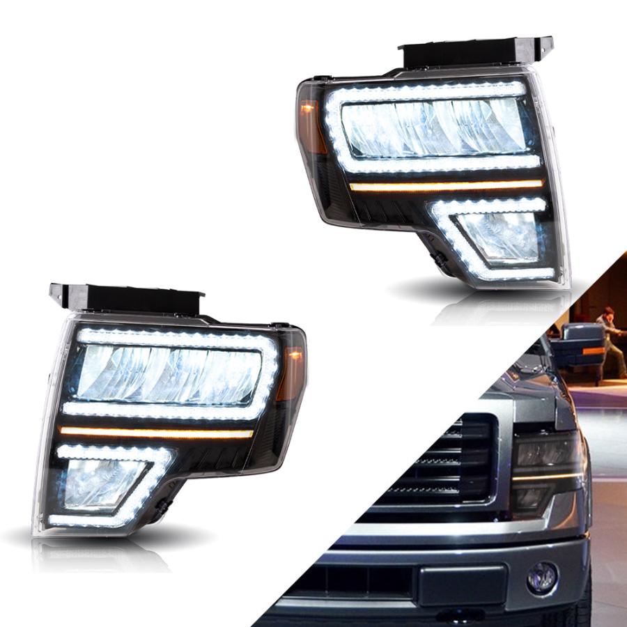 LED ヘッドライト F150 P415 09-14 フォード シーケンシャルウィンカー VLAND