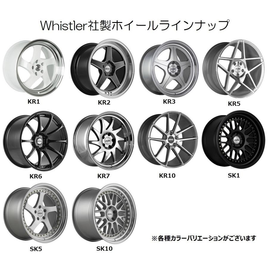 アルミホイール ノア ヴォクシー 4本セット 19インチ 10.5J PCD5×114.3 SK1 FSB Whistler｜510supply2｜02