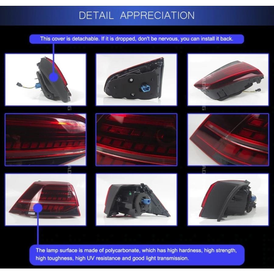 フォルクスワーゲン ゴルフ7 GOLF7 5G 前期 LED テールライト