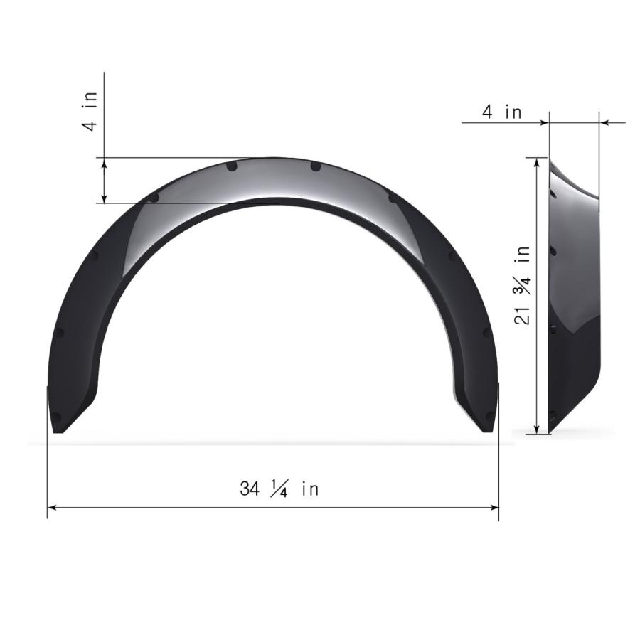 アコード オーバーフェンダー CL7 100mm ユーロR ABS製 左右2枚セット