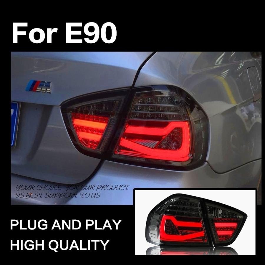 BMW - テールランプ E90 3続きもの 尾っぽ照明ランプ LED TYPE-A 赤いこと AKD ライト、レンズ-自動車-LED