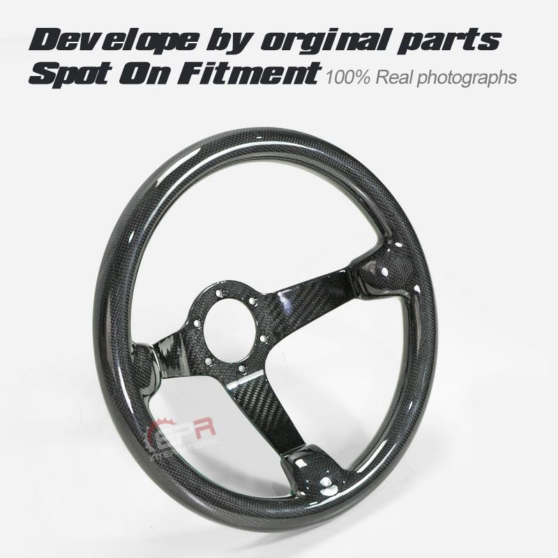マツダ ステアリング RX-7 FC3S FD3S CFRP ドライカーボン製 マツダ ステアリング RX-7 FC3S FD3S CFRP ドライカーボン製