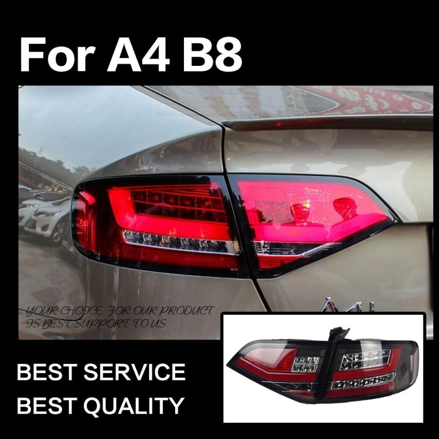 テールライト AUDI アウディ A4 B8 テールランプ LED '09-'12 スモーク AKDの画像