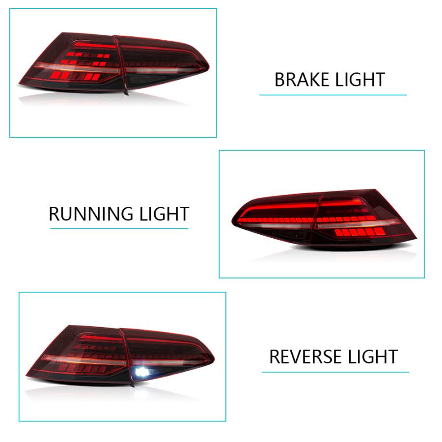 フォルクスワーゲン（Volkswagen） LED テールライト ゴルフ 7 5G GOLF