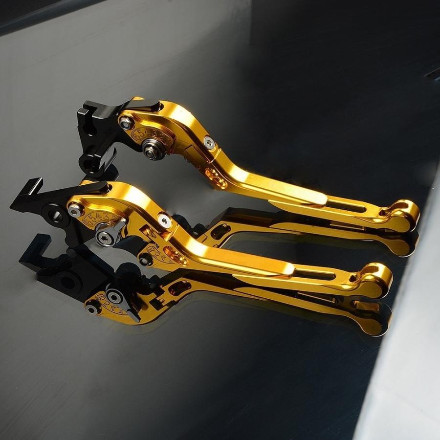 ブレーキレバー SCR950 VN09J クラッチレバー '17-'18 角度調整 長さ調整 可倒式 ゴールド ヤマハ FREAXLL