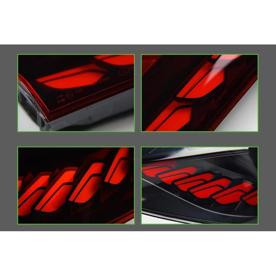 LED テールライト BMW 5シリーズ M5 G30 F90 シーケンシャルウィンカー AOKEDING タイプB レッドの画像