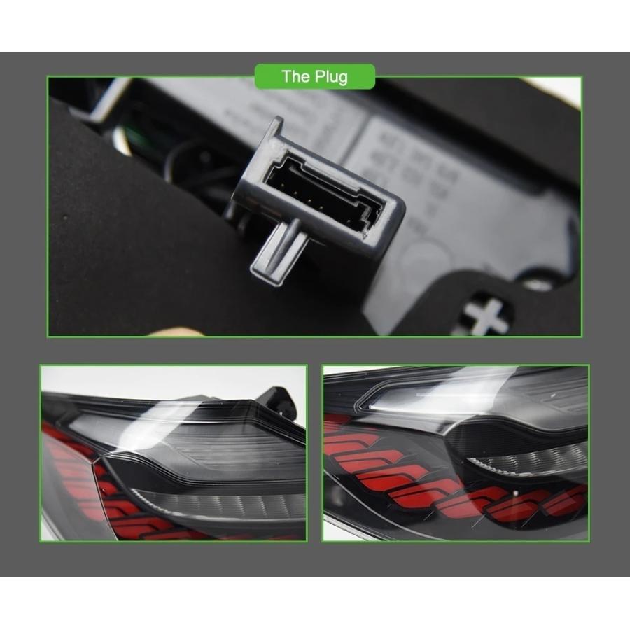 LED テールライト BMW 5シリーズ M5 G30 F90 シーケンシャルウィンカー AOKEDING タイプB クリアの画像