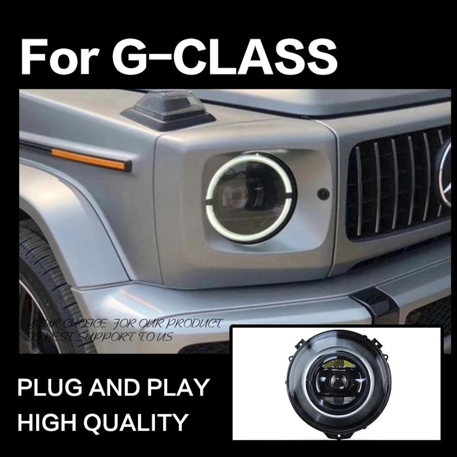 ヘッドライト メルセデス・ベンツ W463 Gクラス LED G350 G500 G55 G63 クリア AKDの画像