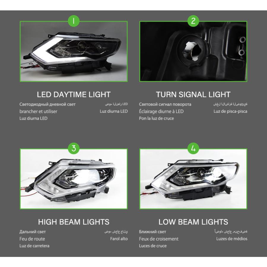 日産（NISSAN） エクストレイル T32 NT32 HT32 HNT32 後期 LED ヘッド